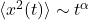 \langle x^2(t) \rangle \sim t^\alpha