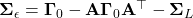  \boldsymbol{\Sigma}_{\epsilon} = \boldsymbol{\Gamma}_0 - \mathbf{A}\boldsymbol{\Gamma}_0\mathbf{A}^\top - \boldsymbol{\Sigma}_L 