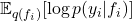  \mathbb{E}_{q(f_i)} [\log p(y_i | f_i)] 